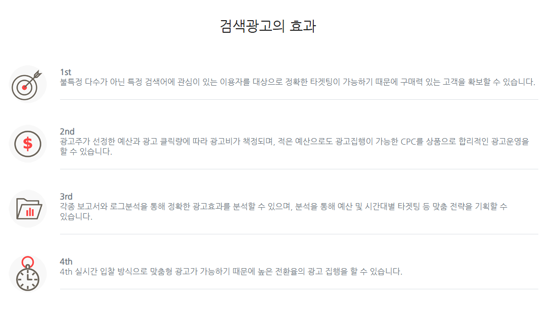 검색광고의 효과